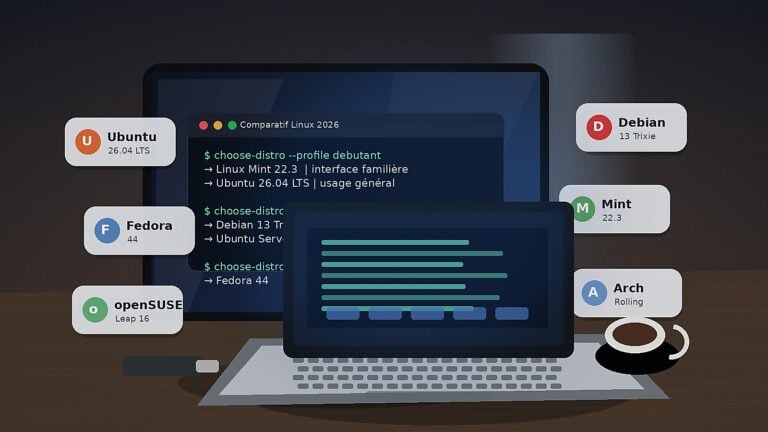 Comparatif des distributions Linux 2026 : Ubuntu, Debian, Linux Mint, Fedora, Arch et openSUSE