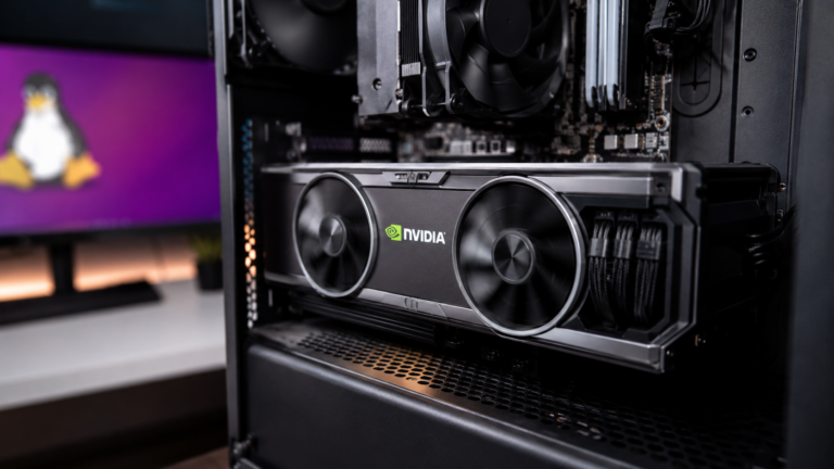 Carte graphique NVIDIA installée dans un PC sous Linux